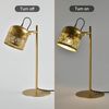 LQWELL Tischleuchte E27 Nachttischlampe LED Tischlampe, Leuchtmittel wechselbar, ohne Leuchtmittel, Retro Palaststil Tischleuchte, Metall Schreibtischlampe Esstischlampe, für Schlafzimmer Esszimmer Museum Studio Büro Bar Geschäft Dekor Bild 5