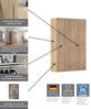 Rauch Möbel Alabama, Kleiderschrank für Schlafzimmer, Kinderzimmer, Wohnzimmer, Garderobe, Flur, 7-türig, Spiegel, mit Zubehör Classic, Farbe Weiß/Eiche Artisan, Holz, Breite 315 cm Bild 4