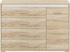 Kommode ""Avo"" Sideboard 120cm Sonoma Eiche weiß anthrazit Bild 1