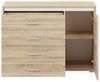 Kommode ""Avo"" Sideboard 120cm Sonoma Eiche weiß anthrazit Bild 4