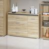 Kommode ""Avo"" Sideboard 120cm Sonoma Eiche weiß anthrazit Bild 2