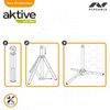Aktive 53851 – 3-beiniger Sonnenschirmständer | Mast Ø19/22 mm, 61x49 cm, verstellbares Gewinde | Terrassenschirmständer aus Aluminium | Fuß mit klappbaren Beinen | Sonnenschirmständer Bild 5