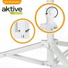 Aktive 53851 – 3-beiniger Sonnenschirmständer | Mast Ø19/22 mm, 61x49 cm, verstellbares Gewinde | Terrassenschirmständer aus Aluminium | Fuß mit klappbaren Beinen | Sonnenschirmständer Bild 4