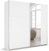 Schwebetürenschrank Klara / Kronach, Holzwerkstoff, Weiß, 218 x 210 x 59 cm