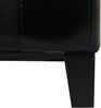 Hocker Sitzwürfel Sitzhocker Emmen, Leder + Kunstleder, 37x45x47 cm FSC®-zertifiziert ~ schwarz Bild 5