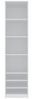 Marmex Möbel TRES SET X(B) Garderobenschrank, Eckkleiderschrank ohne Türen, Eckkleiderschrank-Set groß, laminierte Spanplatte, weiß, 360x206x51 cm Bild 5