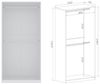Marmex Möbel TRES SET X(B) Garderobenschrank, Eckkleiderschrank ohne Türen, Eckkleiderschrank-Set groß, laminierte Spanplatte, weiß, 360x206x51 cm Bild 3