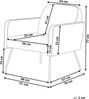 Sessel NARKEN Stoff Beige Bild 3