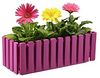 Blumenkasten 46,5 cm Balkonkasten Landhaus Lattenzaun Holzoptik Pflanzkasten Bild 3