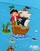 JACK Babybettwäsche 100x135 cm Piratenschiff Pirat Schatz, Renforcé, 2 teilig, Babybettwäsche für kleine Piraten und Abenteurer Bild 2