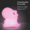 Navaris LED Nachtlicht Dino Design - aufladbar mit Micro USB Kabel - Süße RGB Farbwechsel Kinder Nachttischlampe - Dinosaurier Schlummerlicht Weiß Bild 5