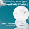 KNERST Kopfkissen Kinderkopfkissen, Füllung: FitForm Technologie – 100% Polyester, Komfortkissen Kinder für optimale Stützkraft, Kinderkopfkissen für weiche Träume Bild 3
