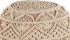 Pouf beige ⌀ 40 cm KAYSERI Bild 4