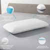 Genius eazzzy Schaumkissen 40x80 cm Höhe 12cm - Nackenstützkissen mit 2 Härtegraden + kühlender Gelschaum - Schlafkissen für Seiten- Rücken- & Bauchschläfer gegen Nackenschmerzen, Polyester Bild 2