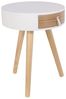 Home Deco Factory HD6201 Nora Nachttisch, Möbel, für Schlafzimmer, Holz/MDF, 35 x 35 x 46,5 cm, Weiß Bild 3