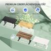 FLEXISPOT Höhenverstellbarer Schreibtisch 140×80cm, mit Haken und 25mm EINTEILIGER Tischplatte, ergonomischer Schreibtisch mit LED-Höhenanzeige und Memory-Funktion (Ahorn, Mousseweiß) Bild 3