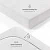 Laleni 2er Set Frottee Spannbettlaken 40x90 cm - Oeko-TEX Zertifiziertes Bettlaken, Faltenfreie Spannbetttücher für Kinderbett, Babybett und Moses Körbchen Weiß Bild 3