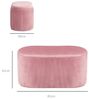 HOMCOM Sitzbank Polsterbank mit Stauraum (Aufbewahrungsbank, 1-St, Truhenbank), Rosa 81 x 40 x 41 cm Bild 3