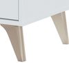Habitdesign Nachttisch, Bürobuch, kostengünstiges Modell, mattweißes Finish, Maße: 38 cm (Breite) x 45 cm (Höhe) x 34 cm (Tiefe) Bild 5