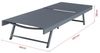 Sonnenliege Baragiano 197x64x30 cm Dunkelgrau [casa. pro] Bild 2