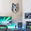 dekoratives Wandaccessoire aus Metall, 'Apt721', 48 x 0,12 x 35, Mehrfarbig Bild 2