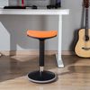 LogiLink EO0071 - Sitz-/Steh-/Drehhocker, höhenverstellbar 56–82 cm, Tragkraft max. 136 kg, Farbe: Schwarz/Orange Bild 4