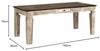 Esstisch Mango / Akazie 190x90x76 weiß gewachst CASTLE-ANTIK #109 Bild 3