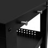 BBQ-Toro Grillablagetisch Grillwagen 125 x 57 x 104 cm, Schwarz, Grilltisch mit Windschutz Bild 4