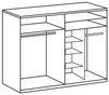 'Bern' Schwebetürenschrank, weiß, 225 x 64 x 210 cm Bild 4