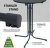 2x Stehtisch klappbar Ø 80 cm Höhe 110 cm Stahl Gastrotisch Partytisch Bistrotisch in Anthrazit Bild 3