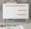 Sideboard Isgard in weiß und Eiche 107 cm Bild 2