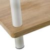 Bodenregal mit 2 Einlegeböden aus MDF und Metall in Natur und Weiß Bild 3
