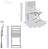 Hespéride - Klappbarer Gartenstuhl Greensboro Quarzgrau - Quarzgrau Bild 2