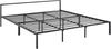 en.casa 'Imatra' Metallbett, Doppelbett 180x200 cm, schwarz, mit Lattenrost Bild 3