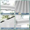 Sanfree Plissee Klemmfix Plisseerollo ohne Bohren Hellgrau B50 x H120cm inkl. Klemmträger Blickdicht und lichtdurchlässig Jalousie Faltrollo Sichtschutz und Sonnenschutz Rollo für Fenster & Tür Bild 3