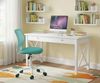 FurnitureR Schreibtischstuhl, Bürostuhl, ergonomisch, ohne Armlehne, höhenverstellbar, Drehstuhl, Violett + Aqua, 40 x 38,5 x 87 cm, 2 Stück Bild 4