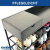 DanDiBo Schuhregal Platzsparend Metall Schwarz Modern 6 Etagen 100 cm mit Ablage Schuhständer mit Stauraum Schuhablage Schuhaufbewahrung Regal Design Bild 4