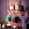 Kare Design Tischleuchte Animal Rabbit, Gold/Schwarz, 50 x 17 x 20 cm, Tischlampe, Nachttischlampe, Hasenleuchte, Tiermotiv, Leuchtmittel nicht inklusive, Wohnzimmer Bild 2