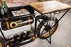 riess-ambiente Konsolentisch MOTORCYCLE 185cm braun/schwarz - Mangoholz, Metall, Motorrad, Bartheke (Einzelartikel, 1-St), Upcycling Beistelltisch mit Massivholz - ideal f. industrial Wohnräume Bild 5