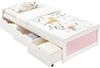 IDIMEX Funktionsbett MIA, Gästebett Jugendbett Stauraumbett in 90 x 200 cm weiss/rosa Bild 4