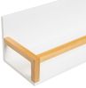 Regal Alamo aus MDF Holz in Weiß und Natur Bild 3