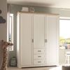 Kleiderschrank JASMIN 3-trg. 3 Schubladen Pinie weiß Nachbildung Bild 2
