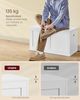 VASAGLE Storage Chest, Storage Bench, Blanket Box with 2 Safety Hinges, Shoe Storage Bench, Barn Style, 40 x 80 x 46.5 cm, for Hallway, Bedroom, Living Room, Matte White LSB064W01 Bild 5