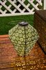 Pauleen LED Solarleuchte Sunshine Flower Lampion Solar grün Tyvek Vlies, LED fest integriert, Laterne Bild 3