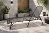 DEGAMO Gartenliege CLASSIC, verstellbar, Streckmetall anthrazit, mit Armlehnen Bild 2
