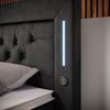 Boxspringbett Charme 140x200 H2 Schwarz Bild 5