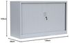 Querrollladenschrank Sideboard 120cm breit Stahl Büro Aktenschrank Rolladenschrank grau (HxBxT) 1050 x 1200 x 460 mm / 555130 Bild 2