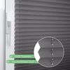 bobodeco Plissee ohne Bohren Klemmfix Faltrollo Jalousie Anthrazit 65x130 cm (BxH), Plisseerollo Sichtschutz und Sonnenschutz Blickdicht Easyfix lichtdurchlässig Rollo für Fenster & Tür Bild 2