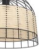 Eglo 43311 NATURE Hängeleuchte ANWICK Stahl schwarz, Rattan natur E27 1X40W H:110cm Ø:37cm dimmbar Bild 5