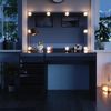 Schminktisch-Set Sherry Schwarz/Gold 120 cm mit LED Beleuchtung Vicco Bild 5